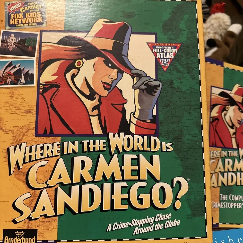 Vintage MacSoftware,Where In The World Is Carmen Sandiego,Where In USA 93 Bigbox